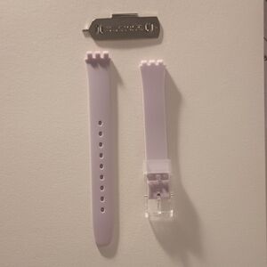 Swatch  Ladies light Purple Silicone Strap